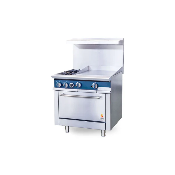 Gas Range with Built-In Convection Oven 36"w/24" Griddle top (Thermostat) HZ-CR3