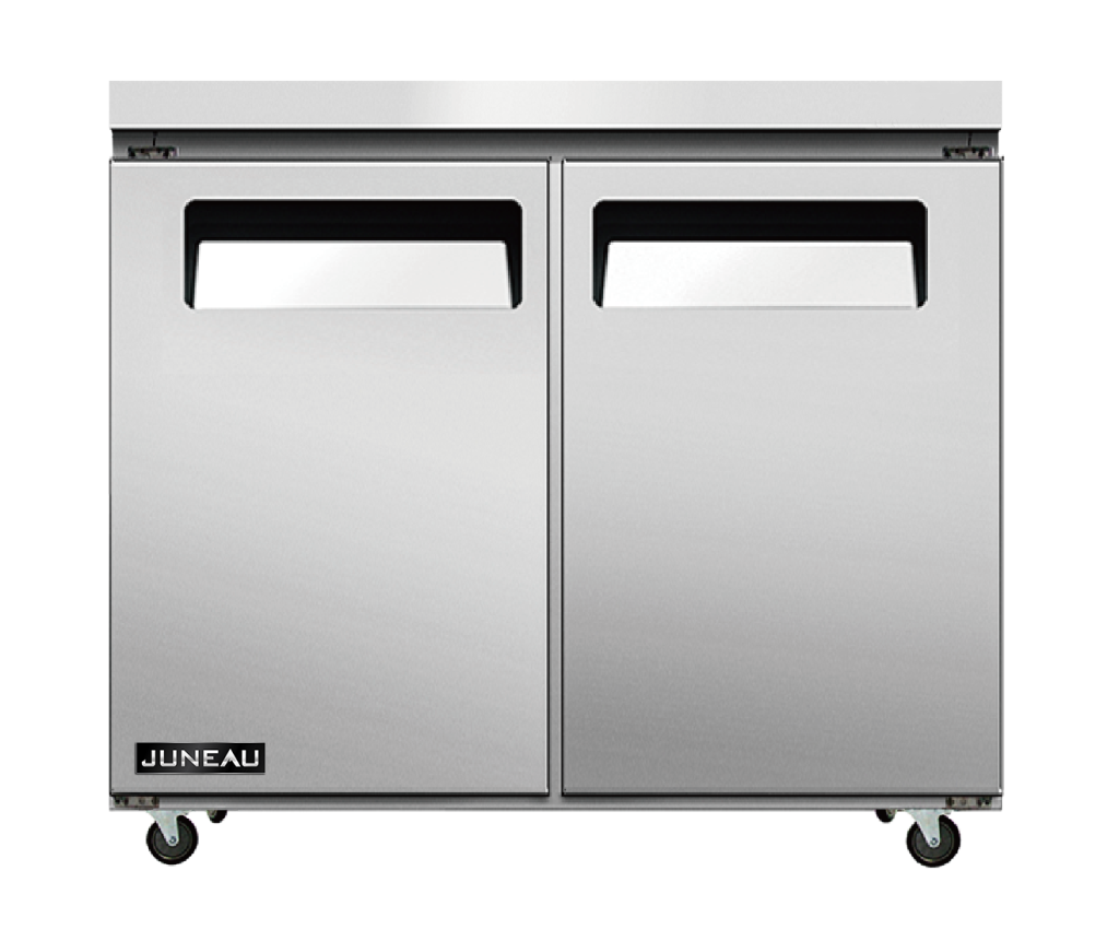 Juneau 36″ Undercounter Refrigerator Two Door Stainless Steel, 4.9 cu.ft. Capaci